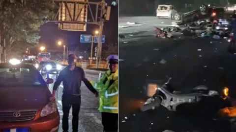 山东聊城杜某超酒驾事故