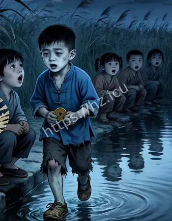 深夜突然出现童男童女