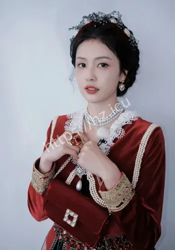 侧头浅笑清新灵动