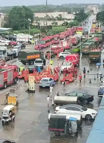 横州六蓝水库溃坝惨状